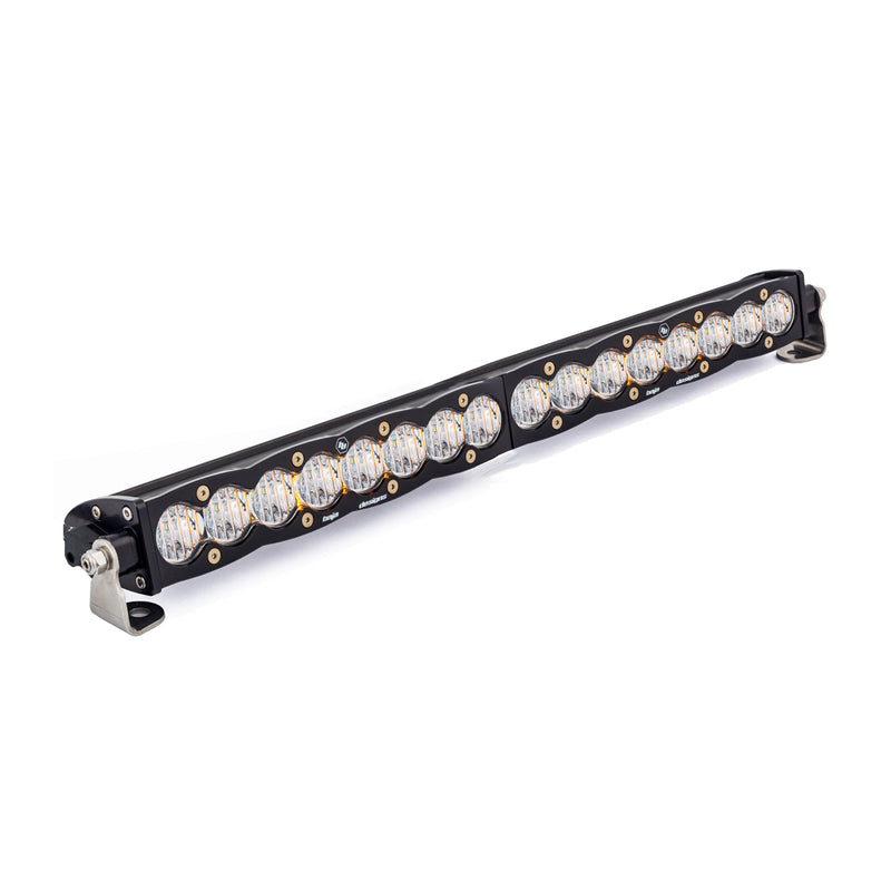 Baja Designs S8 Straight LED Light Bar, with Wide Cornering pattern, Clear lens and 20" size, studio photo