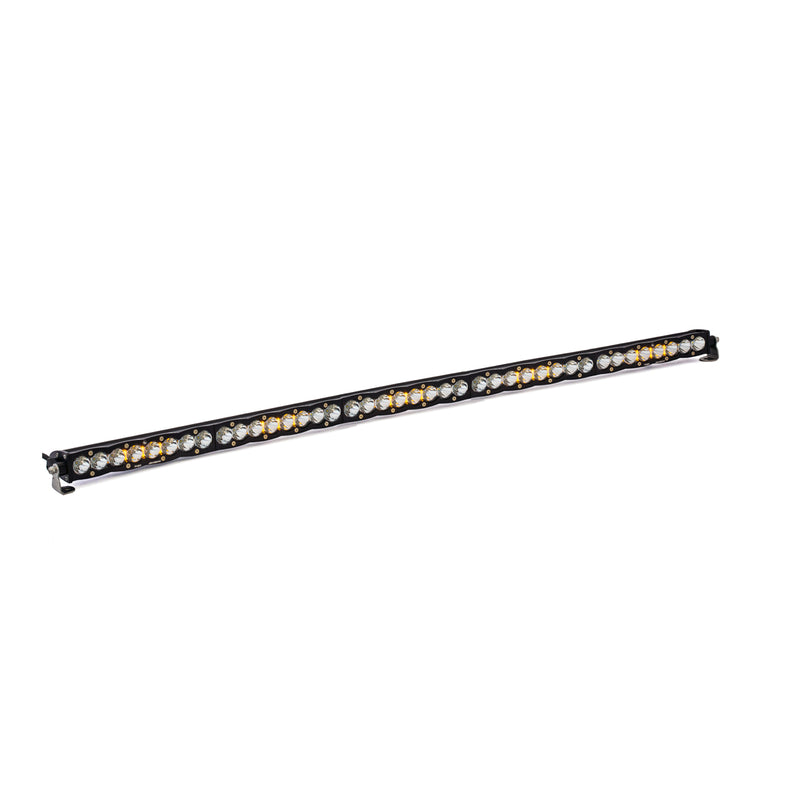 Baja Designs S8 Straight LED Light Bar, with Spot pattern, Clear lens and 50" size, studio photo