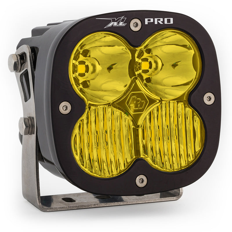 Baja Designs XL Pro LED Auxiliary Light Pod, with Driving/Combo pattern and Baja Amber lens, studio photo