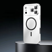 Aluminum Luxe Premium iPhone Case Snap Lock Feature silver iphone 16 pro max case back view magsafe camera control button cutout