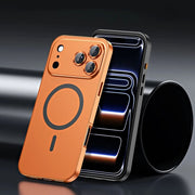 Aluminum Luxe Premium iPhone Case Snap Lock Feature cosmic orange black cases display magsafe dynamic island