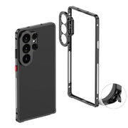 Aurum Shield Aluminum Metal Bumper Case Luxe Finish Samsung black bumper case exploded view corner detail