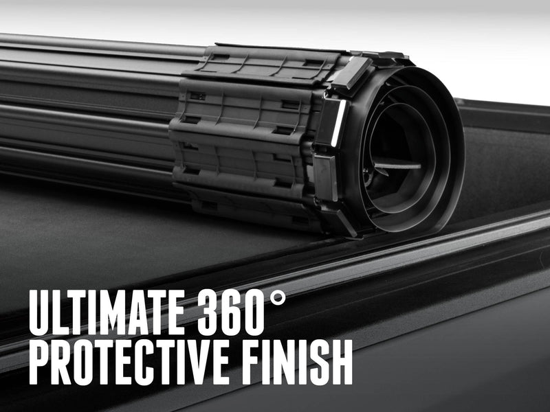 Close-up of the BAK Revolver X4 TS rolled into its canister showing the 360-degree matte finish