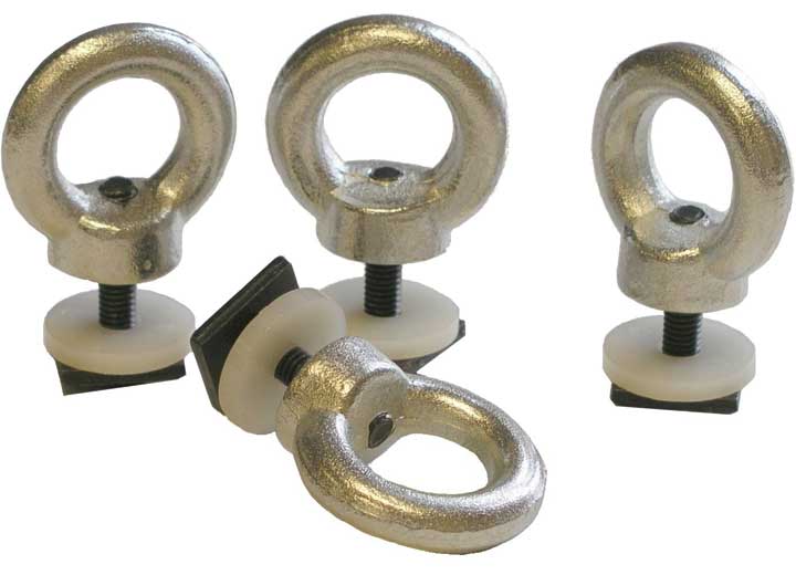 BAK sliding tie-down eye-bolt anchors, set of four, for T-slot rack rails