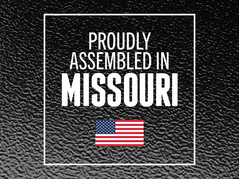 BAKFlip G2 hard folding tonneau cover proudly assembled in Missouri USA graphic