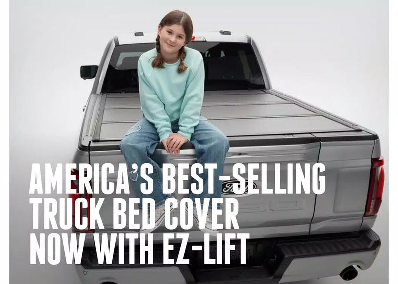 BAKFlip MX4 EZ-Lift Hard Folding Tonneau Cover on a Nissan Frontier — view 9