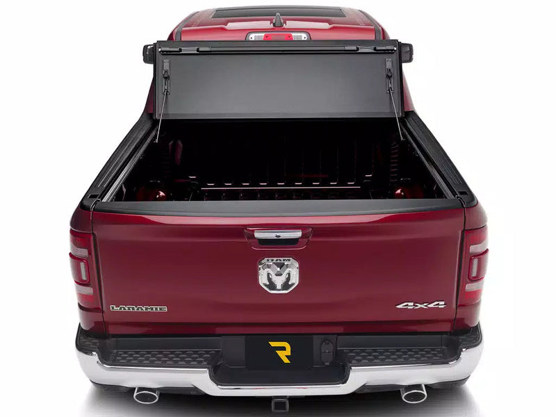 BAKFlip MX4 Hard Folding Tonneau Cover on a Nissan Titan — view 3