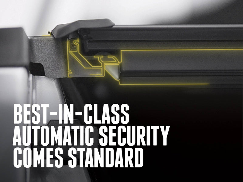 BAKFlip MX4 TS automatic latching security mechanism cutaway detail