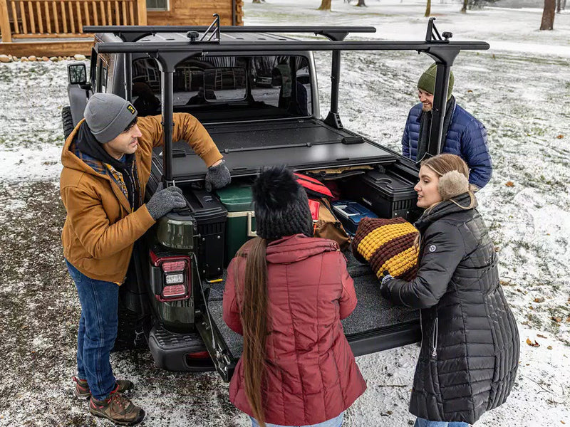 BAKFlip MX4 TS Hard Folding Tonneau Cover on a Nissan Frontier — view 8