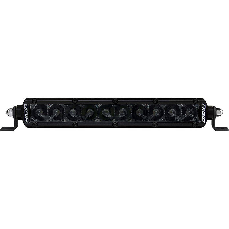 Rigid SR-Series PRO 10" Spot Midnight light bar, front view on white