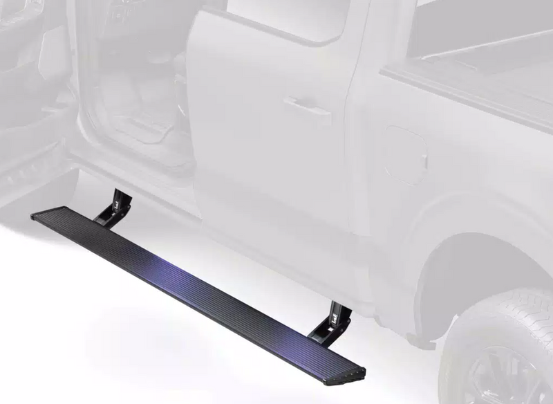 PowerStep Xtreme deployed under a ghosted pickup outline, second angle