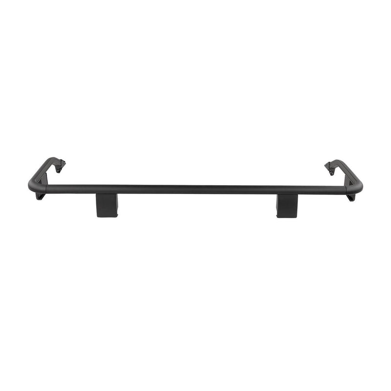 ARB BASE Rack front quarter guard rail in black, shown on white