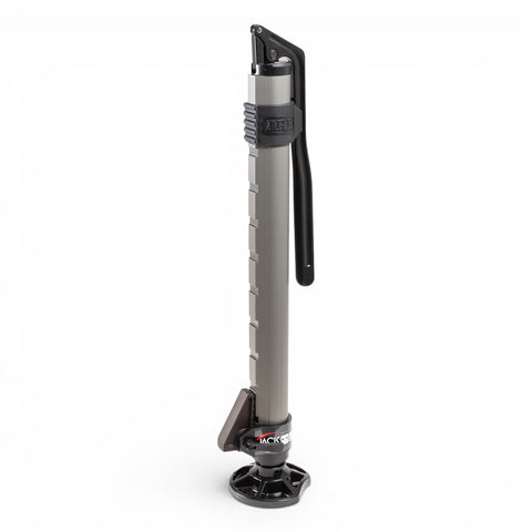 ARB JACK hydraulic long travel recovery jack, aluminium body with the red lowering lever, adjustable foot and carry bag