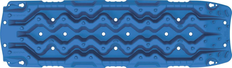 ARB TRED GT recovery board in blue, single board shown, polypropylene body with the SIPE-LOCK grip profile, underside view