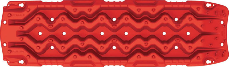 ARB TRED GT recovery board in red, single board shown, polypropylene body with the SIPE-LOCK grip profile, underside view