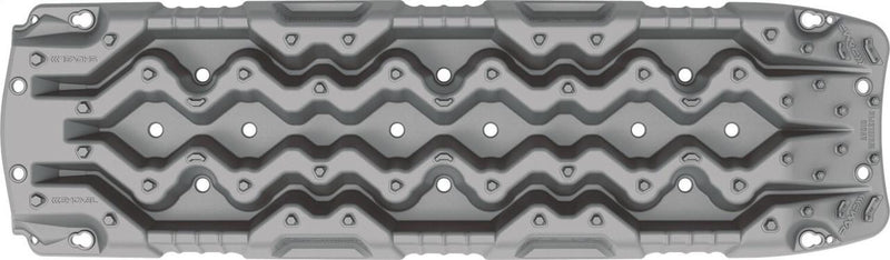ARB TRED HD recovery board in silver, single board shown, with the SIPE-LOCK grip profile across the deck, underside view