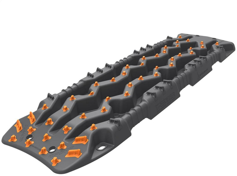 ARB TRED Pro recovery board in monument grey, orange nodules, showing the SIPE-LOCK tooth profile and the shovel end, additional view