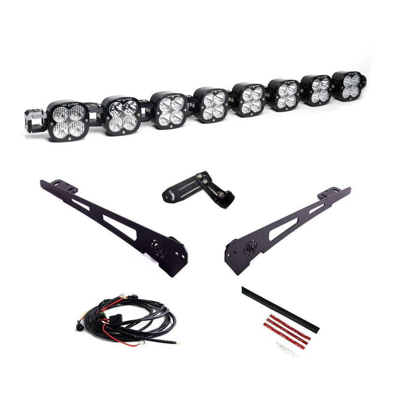 Baja Designs 8XL Linkable Roof Kit, complete kit on a studio background