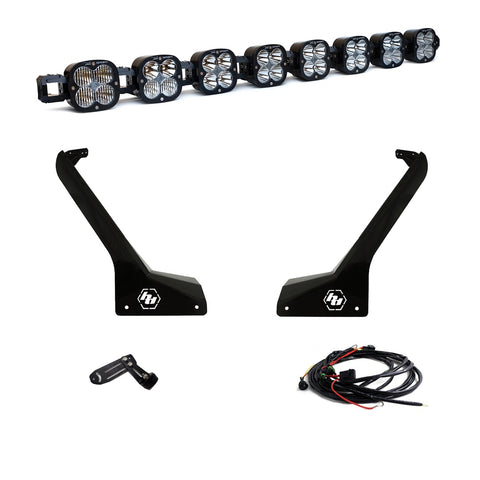 Baja Designs 8XL Linkable Roof Mount Light Kit, complete kit on a studio background: an eight-pod linkable LED roof bar