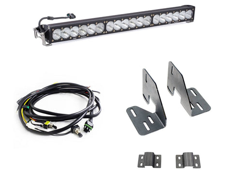 Baja Designs OnX6+ 30" Grille Light Bar Kit, complete kit on a studio background: an OnX6+ 30" light bar
