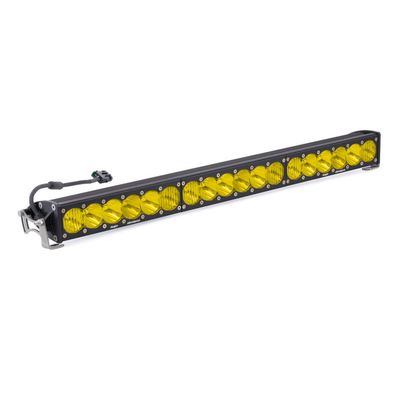 Baja Designs OnX6 Straight Dual Control LED Light Bar, whole product on a studio background: straight LED light bar