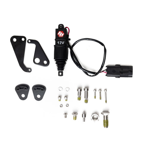 Baja Designs REFLEX Light Actuator Kit, LP4/LP6/LP9/XL-M Housing, complete kit on a studio background: the REFLEX actuator kit laid out on white: 12V actuator