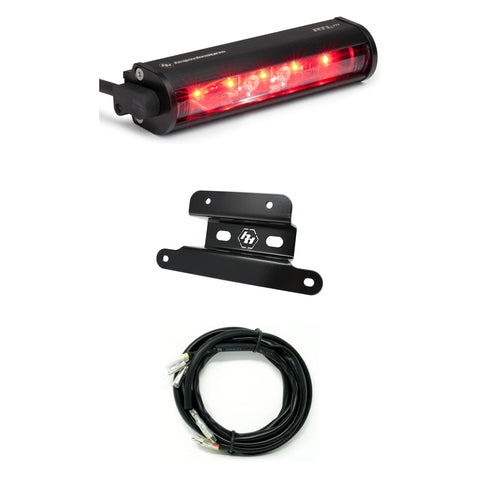 Baja Designs RTL-M Spare Tire Mount Kit w/ Light, complete kit on a studio background