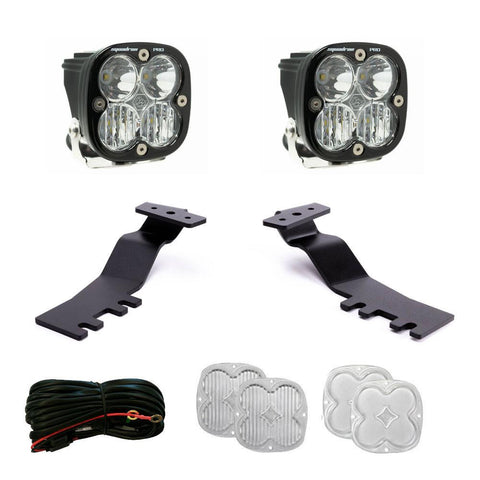 Baja Designs Squadron Pro A-Pillar Kit, complete kit on a studio background: A Squadron Pro A-pillar kit