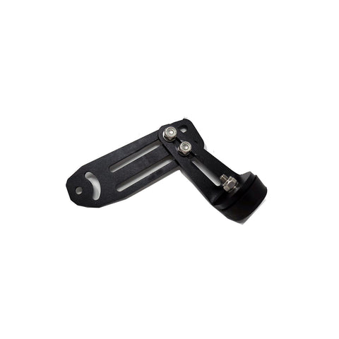 Baja Designs XL Linkable LED Light Bar Pre-Load Mount, whole product on a studio background: A black light bar pre-load mount arm