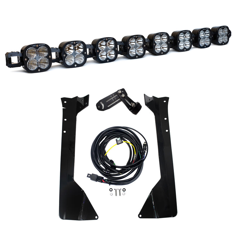 Baja Designs XL Linkable Roof Mount Light Kit, complete kit on a studio background