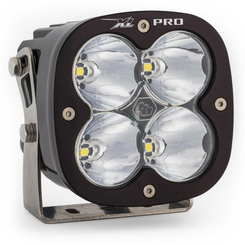 Baja Designs XL Pro LED Auxiliary Light Pod, whole product on a studio background: A black XL Pro LED light pod