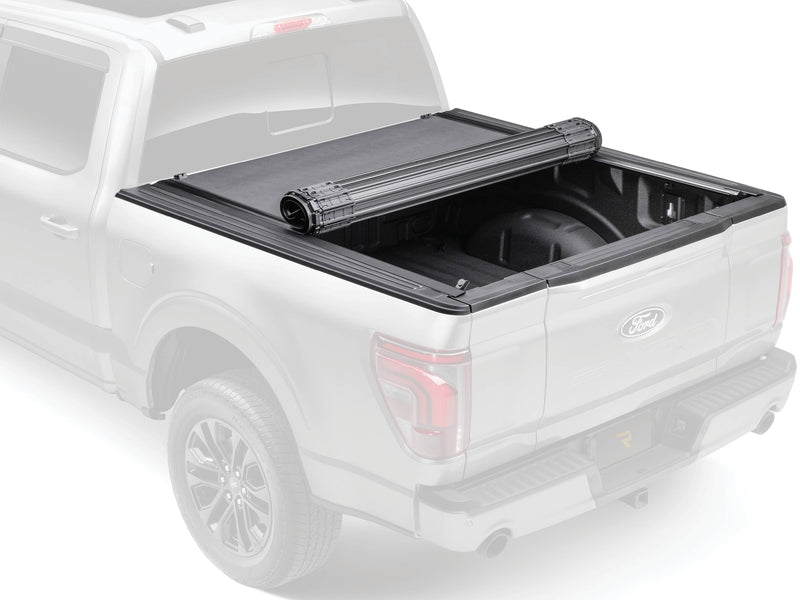 Ghosted pickup showing the Revolver X4s cover partly rolled on the bed rails