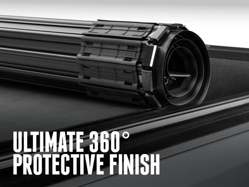 Rolled cover canister close-up with the headline "Ultimate 360° protective finish"