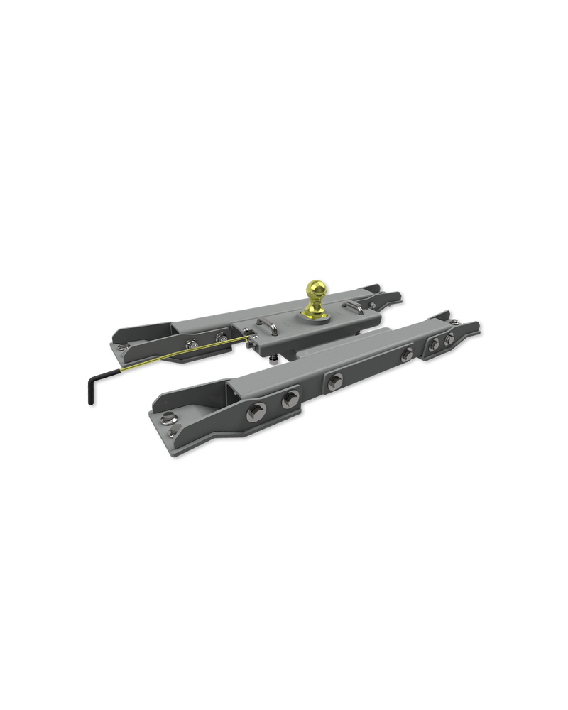 B&W Turnoverball under-bed mounting kit for GNRK1020, shown as part of the complete GNRK1020 gooseneck hitch it belongs to