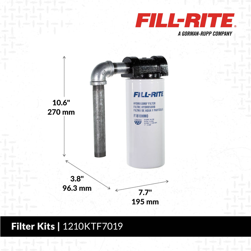 Fill-Rite 1210KTF7019, dimensions drawing