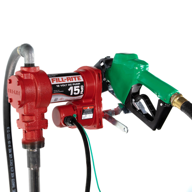 Fill-Rite FR1210HA1 12V DC 15 GPM Fuel Transfer Pump with Diesel Nozzle image 1