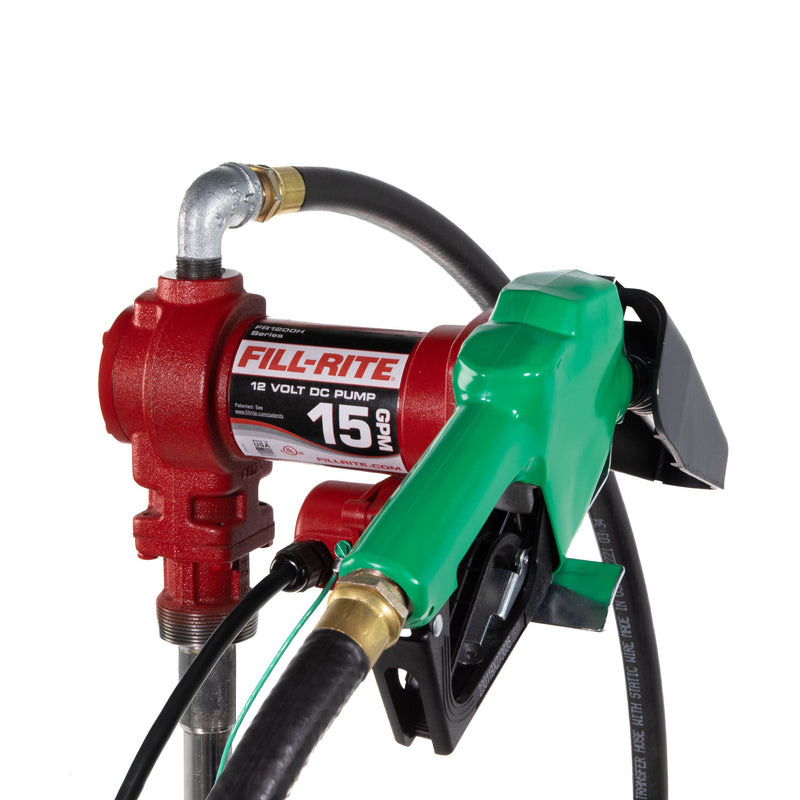 Fill-Rite FR1210HA1 12V DC 15 GPM Fuel Transfer Pump with Diesel Nozzle image 2