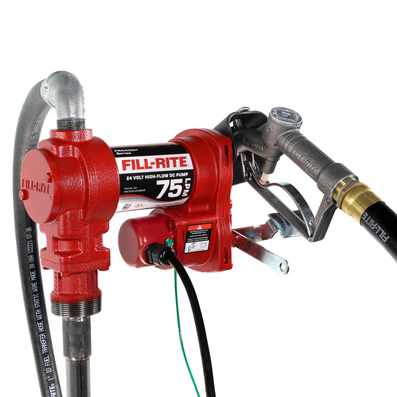 Fill-Rite FR4410H 24V DC 75 LPM Fuel Transfer Pump with Nozzle image 1