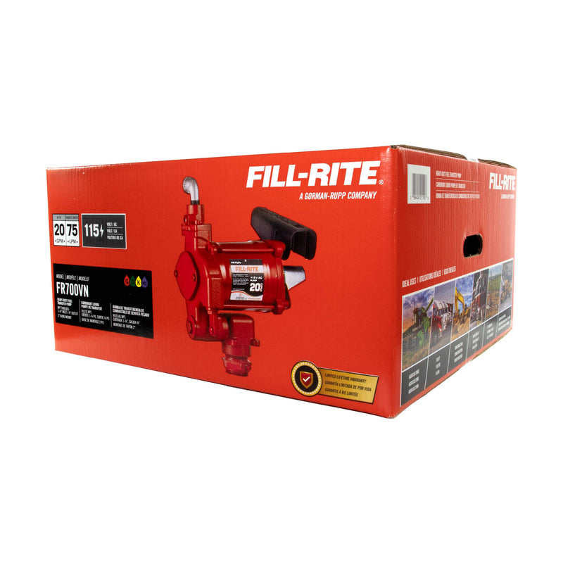 Fill-Rite FR700VN 115V AC 20 GPM Fuel Transfer Pump image 7