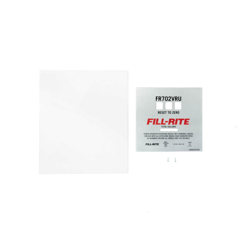 Fill-Rite FR702VRU KIT702VRUFP Replacement Faceplate for Fuel Dispenser image 1