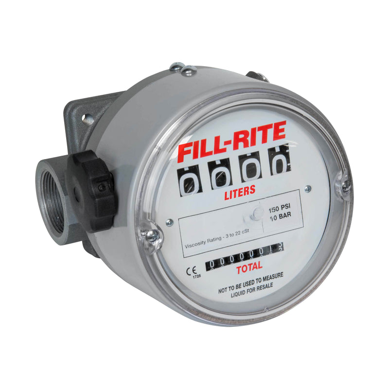 Fill-Rite TN860AN1CAB1LAC 23-230 LPM 4-Digit Mechanical Fuel Transfer Meter, Liters (NOT FOR FLUID RESALE) image 1