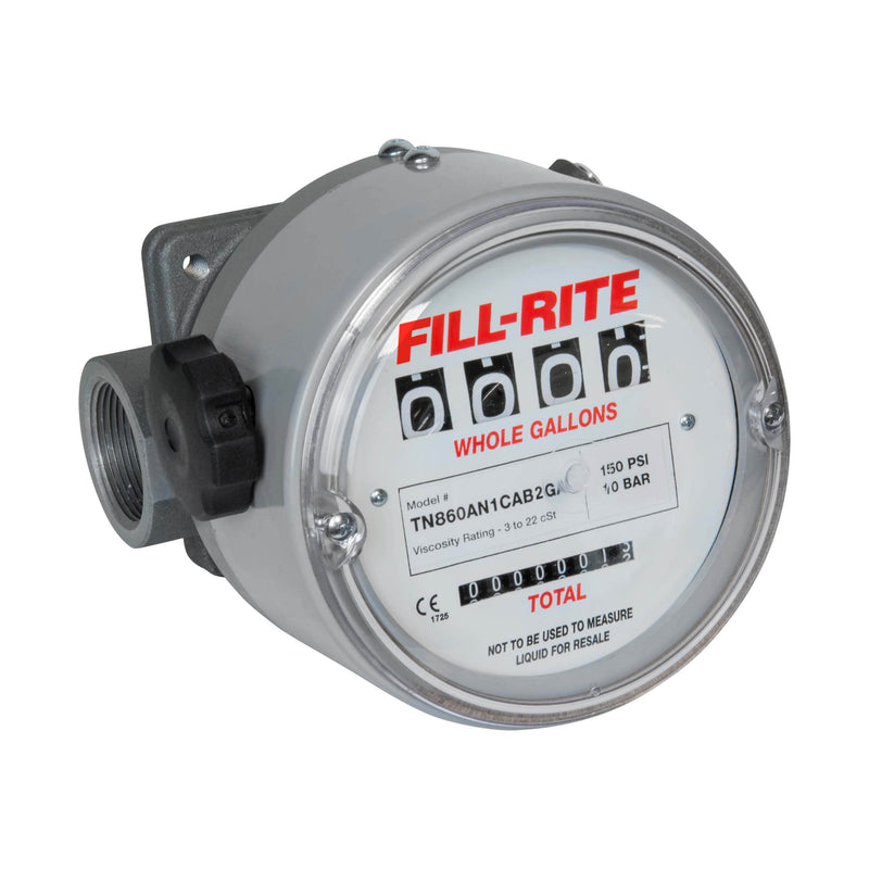 Fill-Rite TN860AN1CAB2GBC 6-60 GPM 4-Digit Mechanical Fuel Transfer Meter, Gallons (NOT FOR FLUID RESALE) image 1