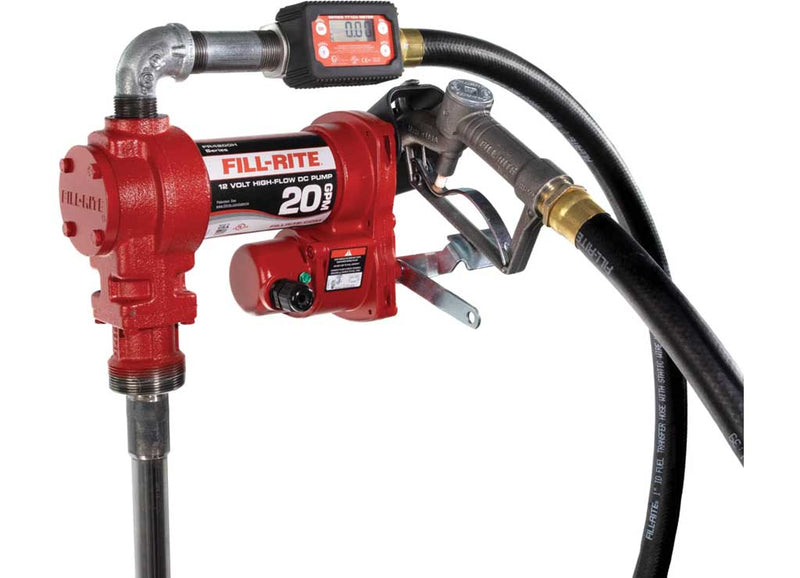 Fill-Rite FR4219H 12V DC 20 GPM Fuel Transfer Pump With Digital Meter & Manual Nozzle image 1