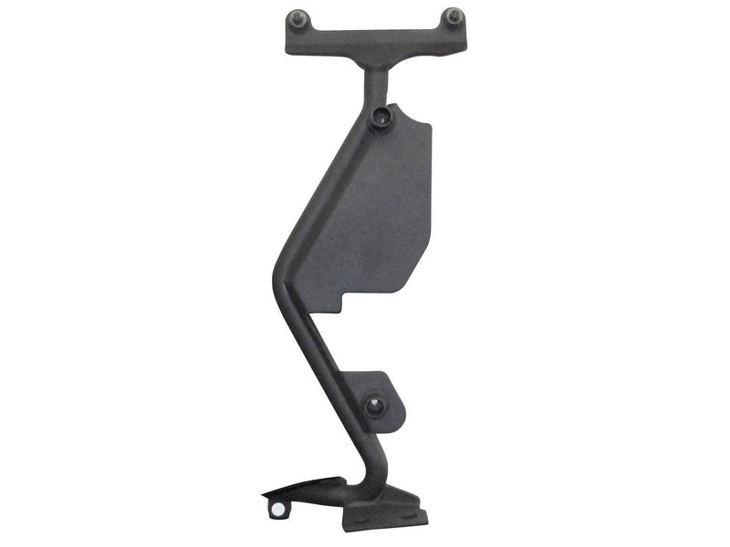 Go Rhino Exterior Jack Mount: black Z-shaped jack mount bracket with top plate and foot pad on a white background (representative image of the series; the kit for this listing is made for the vehicles shown in the fitment table)