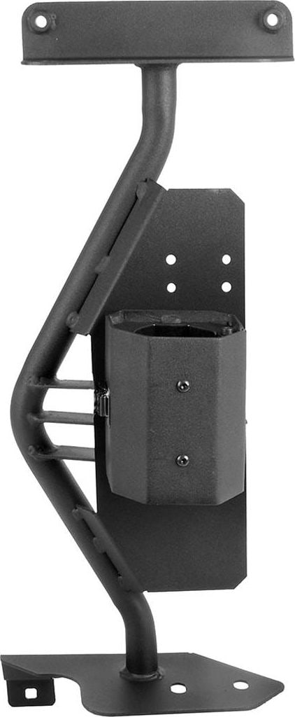Go Rhino El Gato Jack Mount Kit: Black jack mount bracket with base holder, front angle on a white background