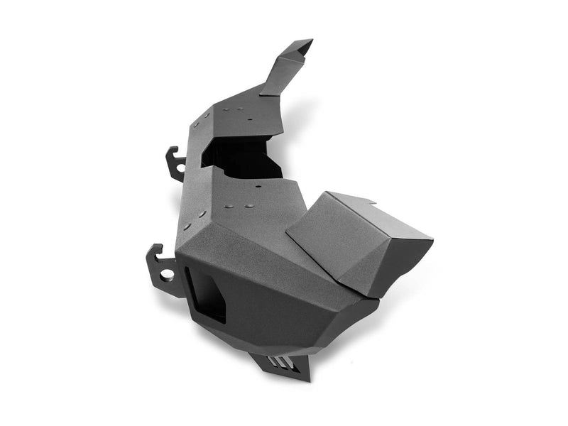 Go Rhino Trailline: black bumper end section seen from the side on white