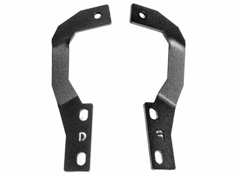 Go Rhino XE: pair of textured black bent hood light mount brackets