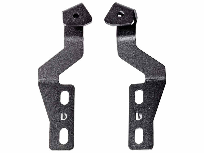 Go Rhino XE: pair of textured black ditch light mount brackets on white