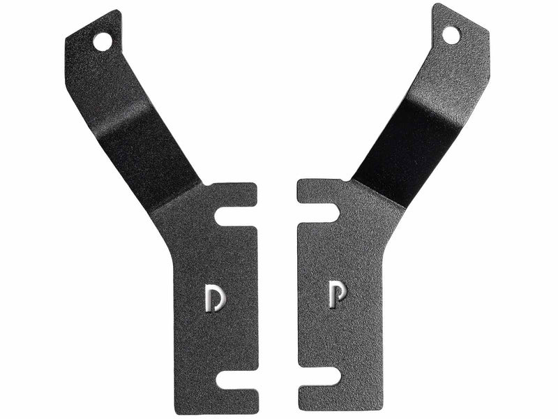 Go Rhino XE: pair of textured black ditch light mount brackets on white
