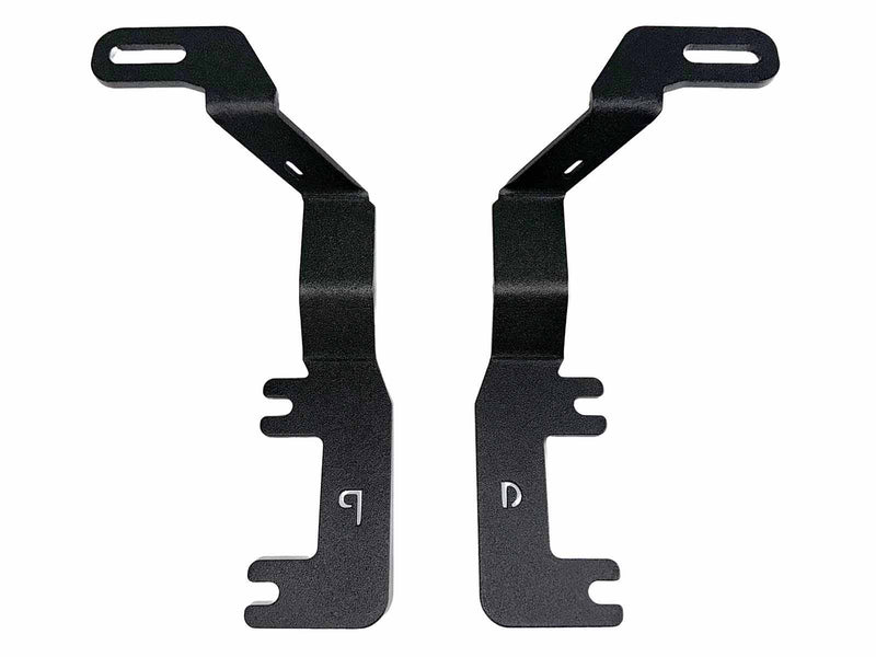 Go Rhino XE: pair of textured black ditch light mount brackets on white